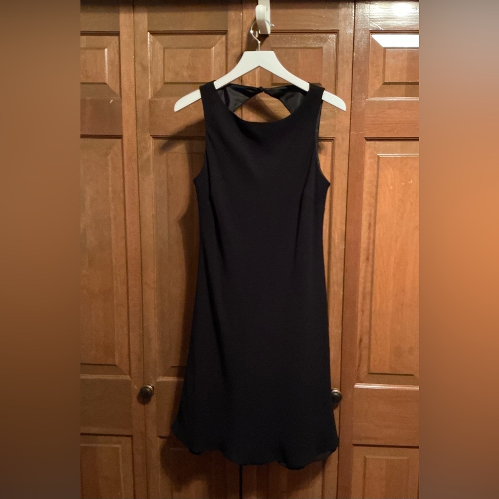 Evan Picone Black Backless Dress
